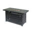 30,000Btu Rectangular Iron Fire Pit With Shielded Tank Place - 45.00W X 42.00D 24.44H, Black, Easy Assembly Activity Made From Cover Effortless