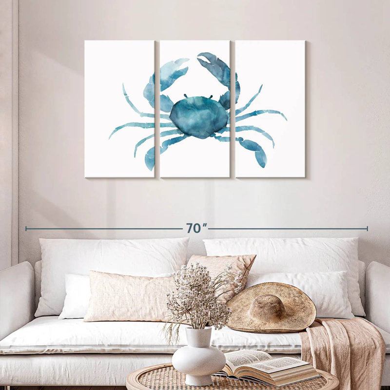 Brampt Marine Blue Crab, 28" H x 45" W