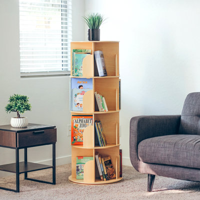 Rotating Bookshelf For Adults, Spinning Bookshelf Tower With Large Capacity For Small Space by Ophelia & Co.