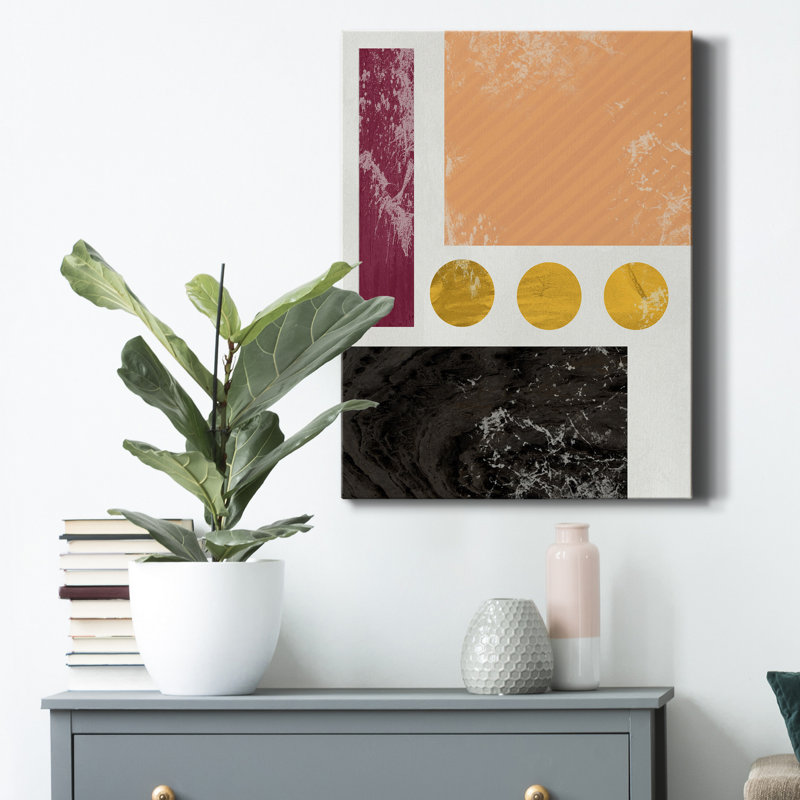 "Essie Abstract II" par Daniela Santiago, reproduction d'art sur toile tendue, H 48 po x l 36 po x P 1 po