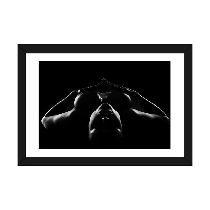 Modern & Contemporary, Picture Framed Paper, Black, 24" H x 32" W