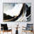 White Floater Framed