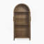 Armoire de rangement arquée avec une lampe, armoire de rangement en bois pour la cuisine, le salon et le bureau-124437469