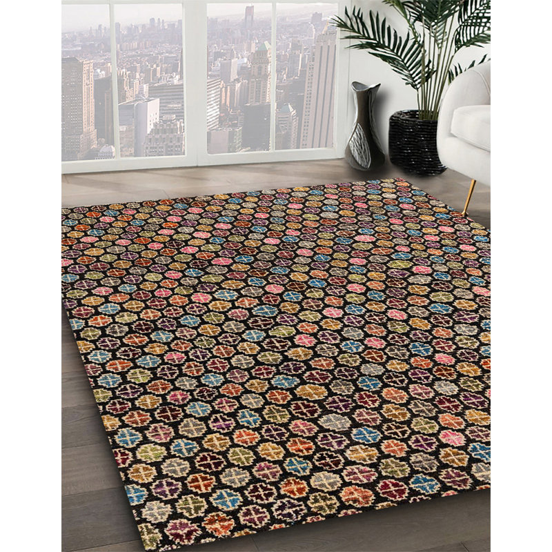 Tapis abstrait 4848, Carré 7 pi