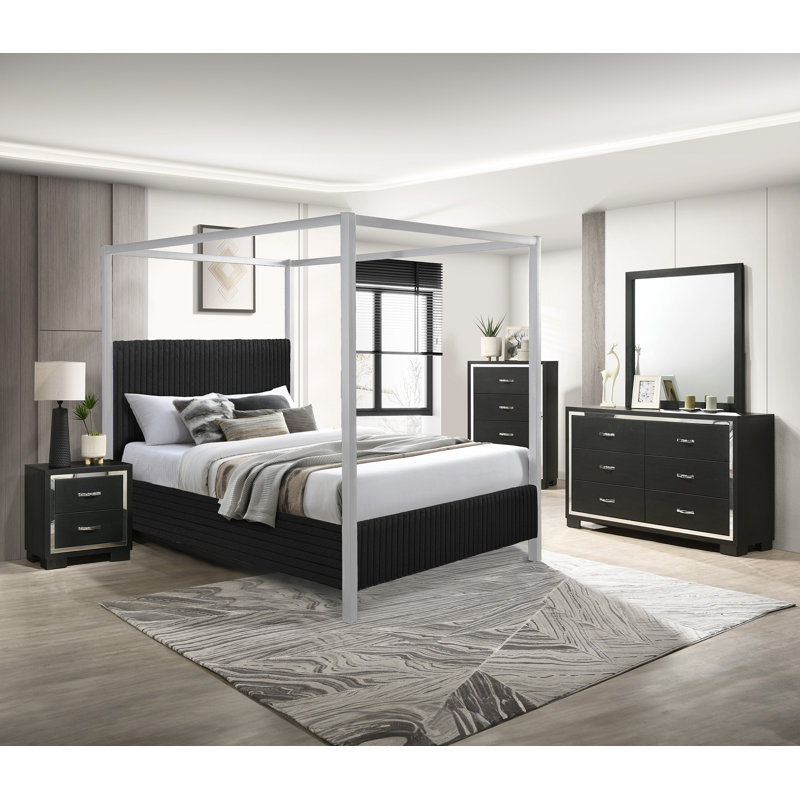 Meuble de chambre à coucher 1pc, Noir