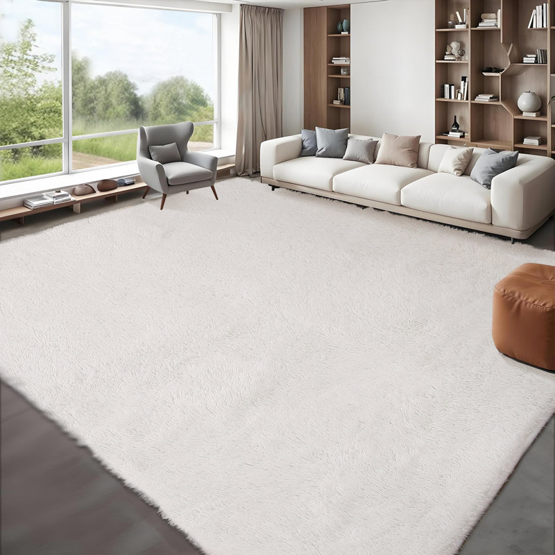 Tapis rectangulaire à poil long à poils longs Beladora, Rectangulaire 8 pi x 10 pi