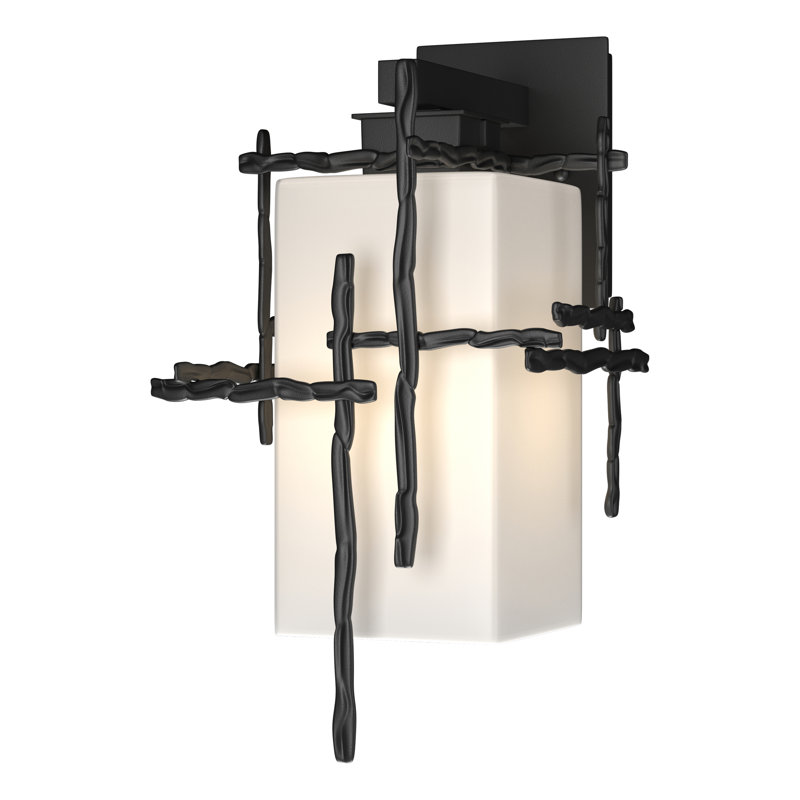 Tura Aluminum Outdoor Sconce, Coastal Black, 16.4" H x 9.6" W x 10.7" D