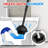 Toilet Plunger & Scrubber 2 In 1 Set With Extended Handle, Bowl Cleaner Combo, Bathroom Cleaning Supplies