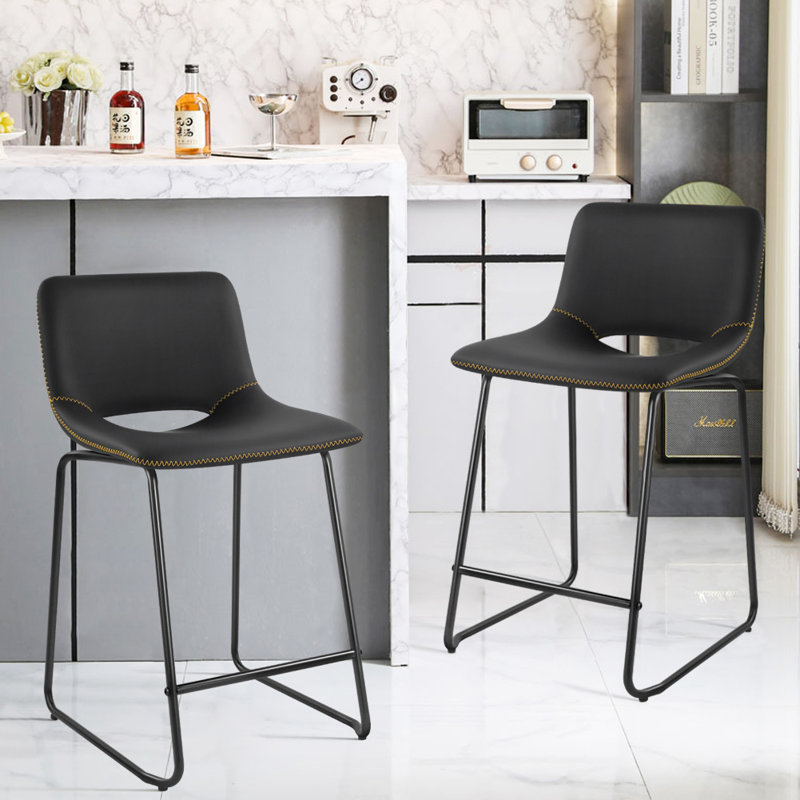 Tabouret Saraye, Petit tabouret (siège d'une hauteur de 21 po), Noir
