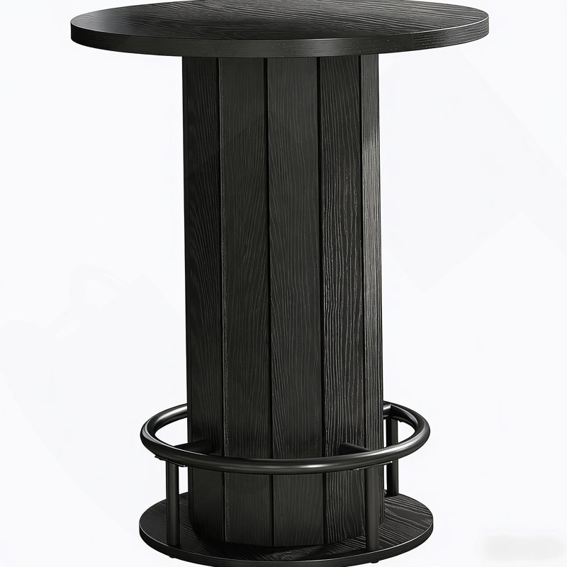 Table basse, table basse, table basse ronde, Black