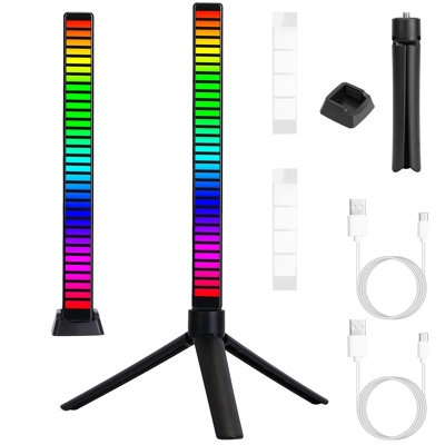LED Sound-Controlled RGB Light Bar Set