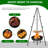 Campfire Tripod Grill Adjustable Height BBQ Grill Grate With Fire Bowl