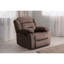 2 salons: velours chocolat et fauteuil inclinable avec capitonnage vertical avec coussins