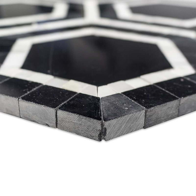 Nova Hole Marble Tiles, Black Hole