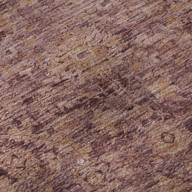 Premium Machine Washable Otte AMF1773 Border Rug, Rectangle 8' x 10'