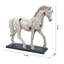 Sculpture cheval à finition craquelée