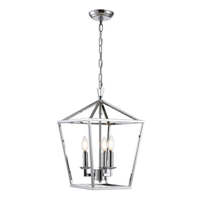 Alexian 4 - Light Silver Lantern Pendant
