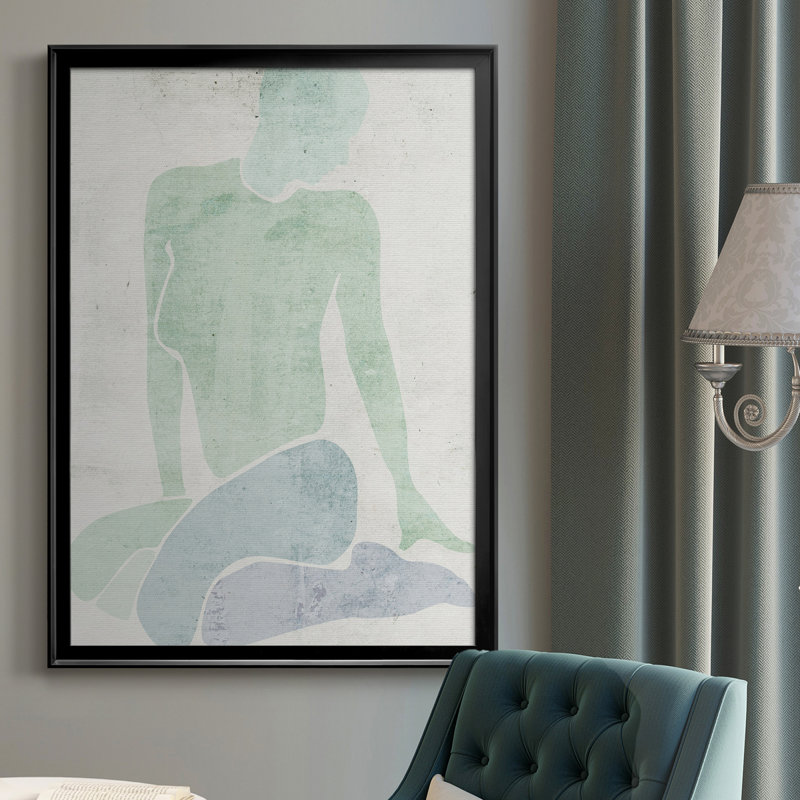 Stretching III - reproduction d'art sur toile, H 42,5 po x l 30,5 po x P 1 po, Noir