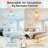 52" Low Profile Ceiling Fans With Lights And Remote, 3CCT Dimmable LED Light, Quiet 6-Speed Reversible DC Motor, 3 Wooden Blades, Timer, Memory Function, Outdoor Indoor Flush Mount Fan-972376783