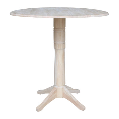 Extendable Round Solid Wood Dining Table