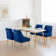 Chaise parsons en velours Springport