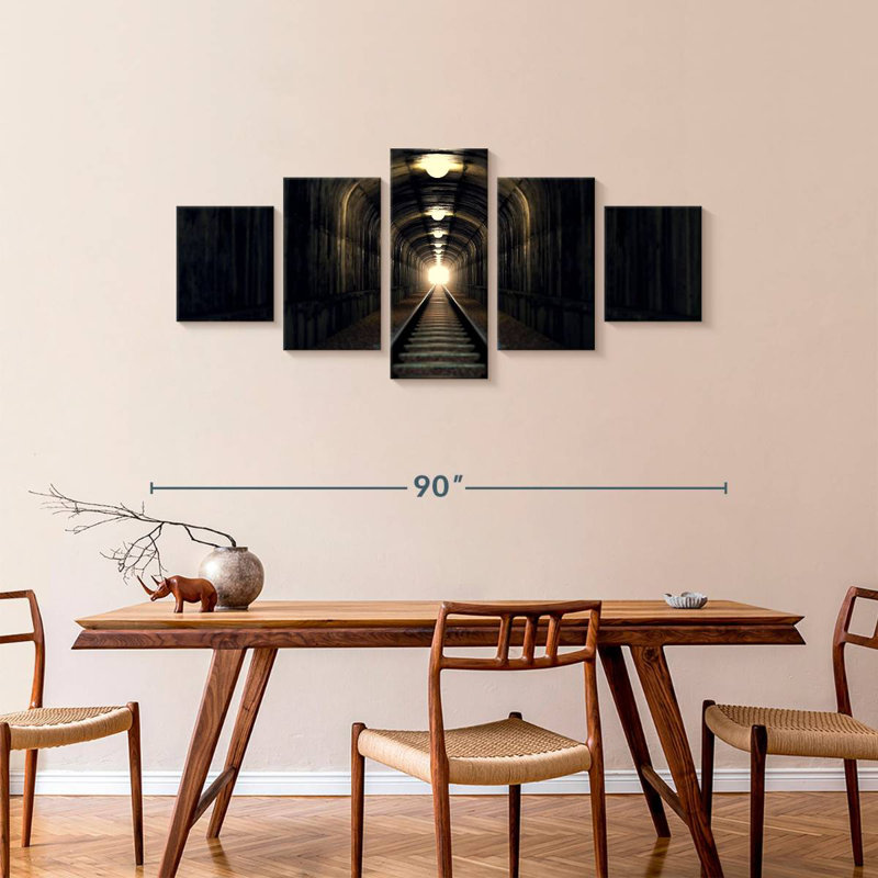 Train Tracks In Tunnel