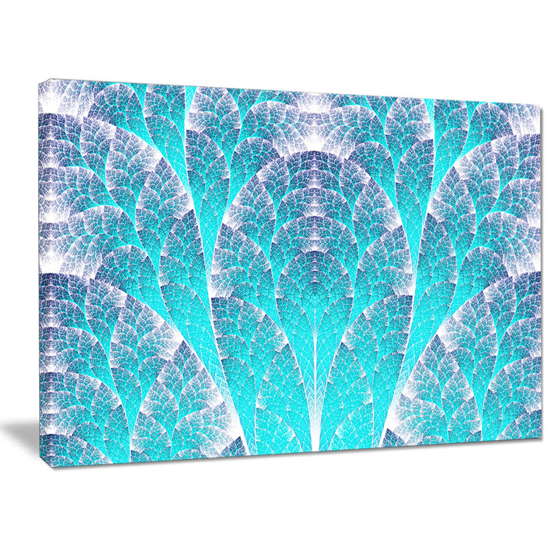 « exotique blue biologique », impression sur toile tendue, H 30 po x l 40 po x P 1 po