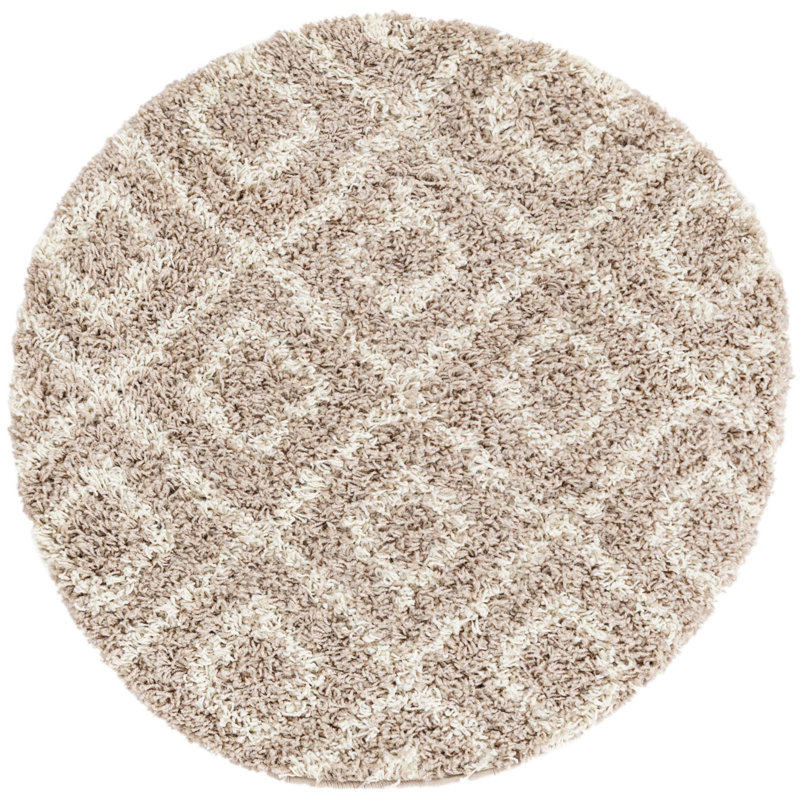 Arup Geometric Indoor Rug, Round 3'3"