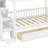 Wooden Bunk Bed With Two Drawers And Storage Staircase, House Bunk Bed Frame With Window, Door, Guardrails-2055121352