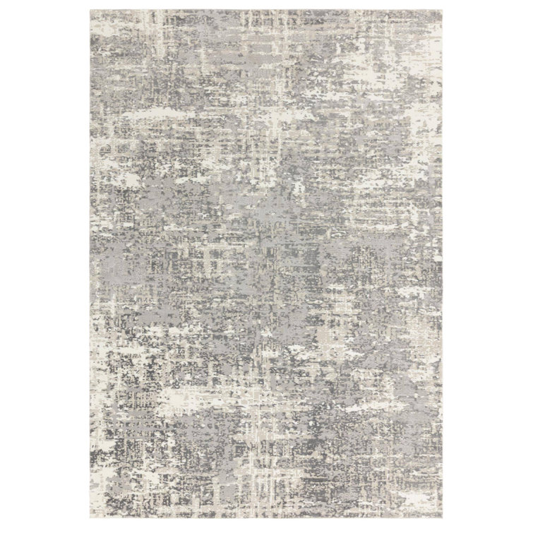 Annu Abstract Grey Area Rug