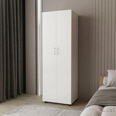 Armoire avec 2 portes et tringle