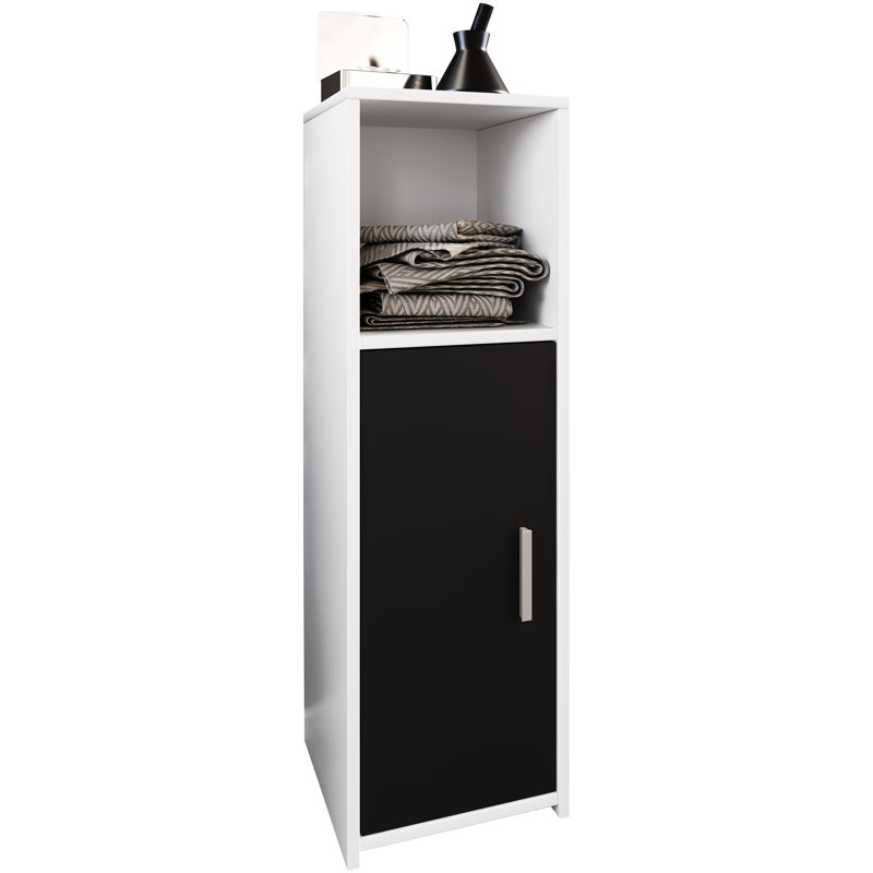 Aurelea Bathroom Cabinet, White / Black