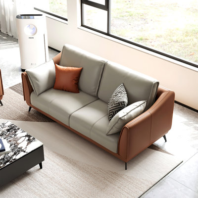 3 Piece Modern Faux Leather Living Room Set Sofa by Latitude Run