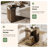 Solid Wood End Table, C-Shaped Side Table for Sofa, Bed-1267817940