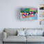 Art mural sur toile tendue - "Wateringhole" Richard Wallich pour décoration de salon, de chambre à coucher ou de bureau - 12 x 19