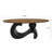 Nesting Coffee Table Set of 2, Oral and Round Coffee Table Set, Industrial Table for Living Room, Large 47.24'', Small 19.69''-80650361-80650363
