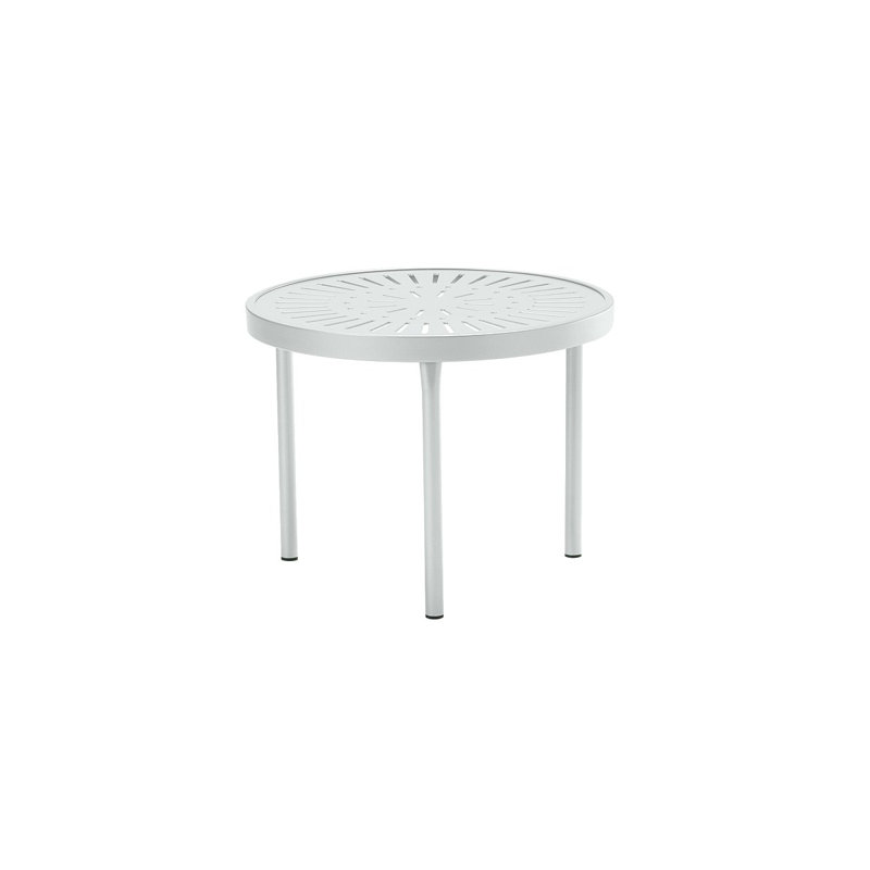 La'Stratta Outdoor Round Coffee Table, Snow