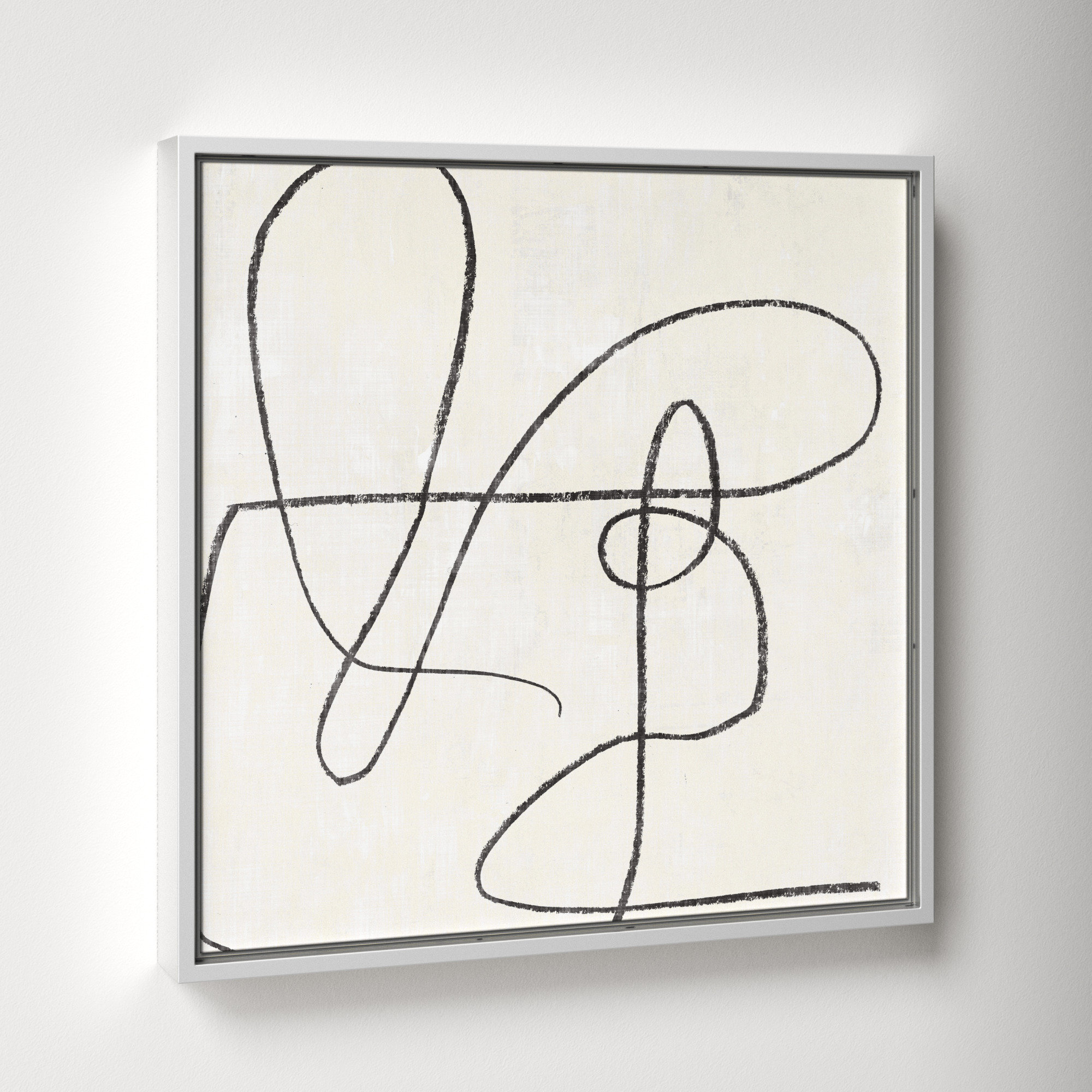 Juxtaposing, 17.5" H x 17.5" W, White