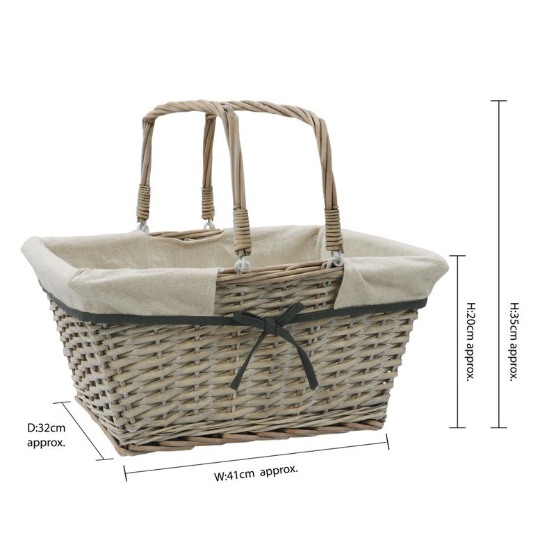 JVL Wicker Decorative Basket
