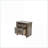 Gray Oak Wood Nightstand – Bedroom Storage Furniture