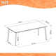 Anautica 74.8'' Rectangular 8 - Person Outdoor Dining Set