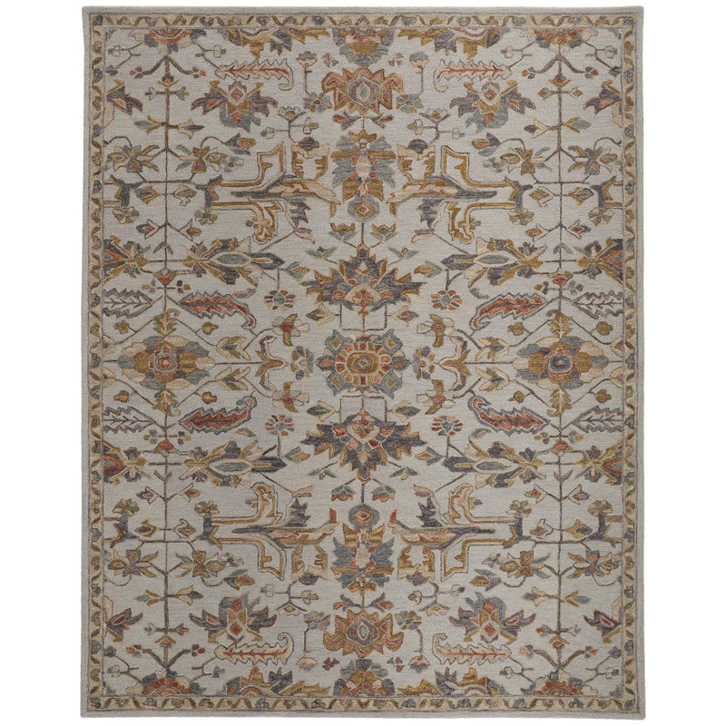 Wool Oriental Indoor Rug, Rectangle 5' x 8'
