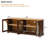 Rune Wood TV Stand with Semi-Arched Glass Doors &  Adjustable Shelves for TVs Up to 70"-1372334431