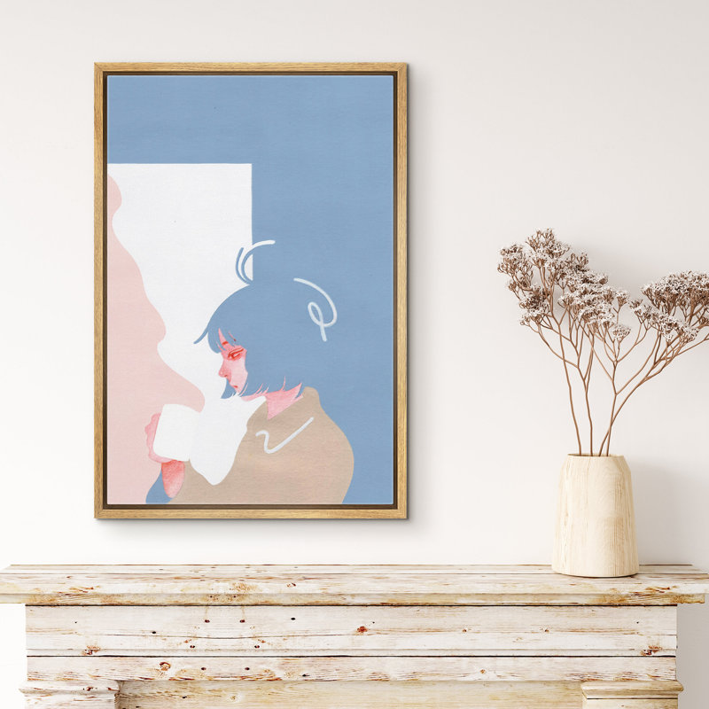 Thinking, Natural, 36" H x 24" W