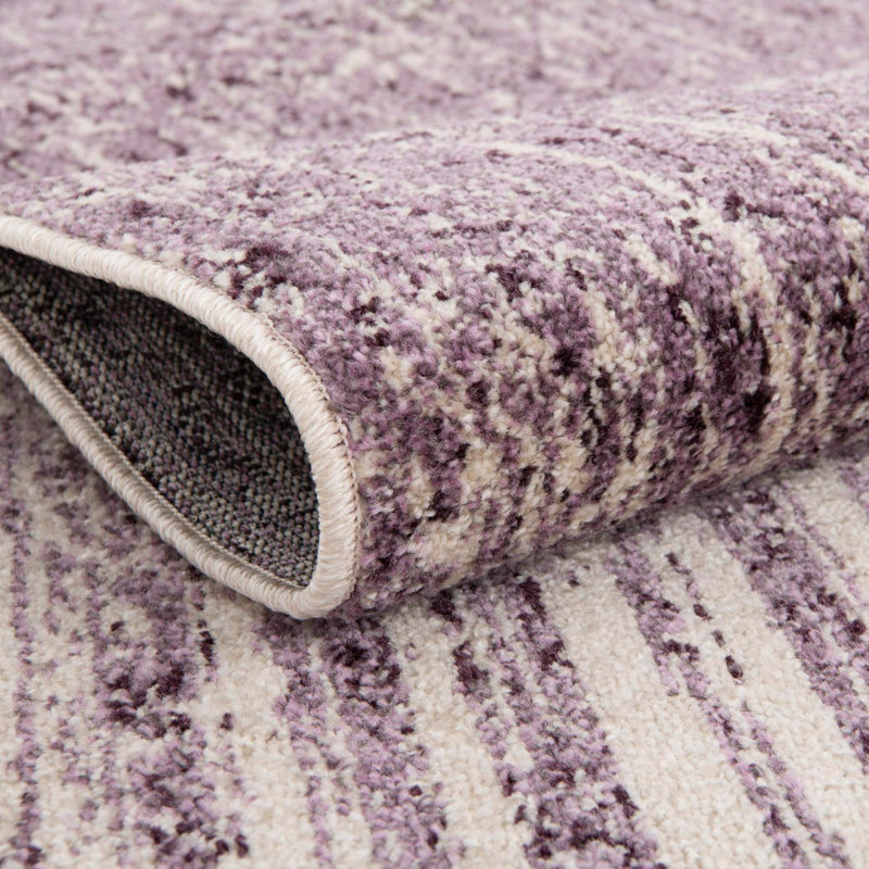 Tapis mauve Elsmere, Tapis de couloir 2 pi x 6 pi 1 po