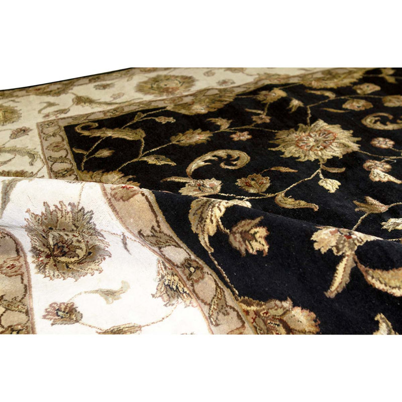 Handmade Silk and Wool Oriental Area Rug