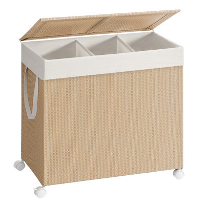 Rolling Laundry Hamper with Handles