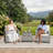 3-Piece Outdoor Patio Furniture Set, PE Rattan Wicker Frame with Tempered Glass Side Table, Conversation Chairs with Removable Cushions, Balcony Porch Garden Seating-378045827-378045830