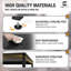 Bureau de travail moderne noir, bureau d'écriture de bureau à domicile peu encombrant, options multiples-51338363
