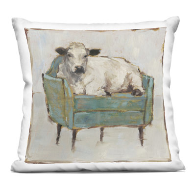 Be You Bunny Decorative Printed Throw Pillow, design by Carla Daly